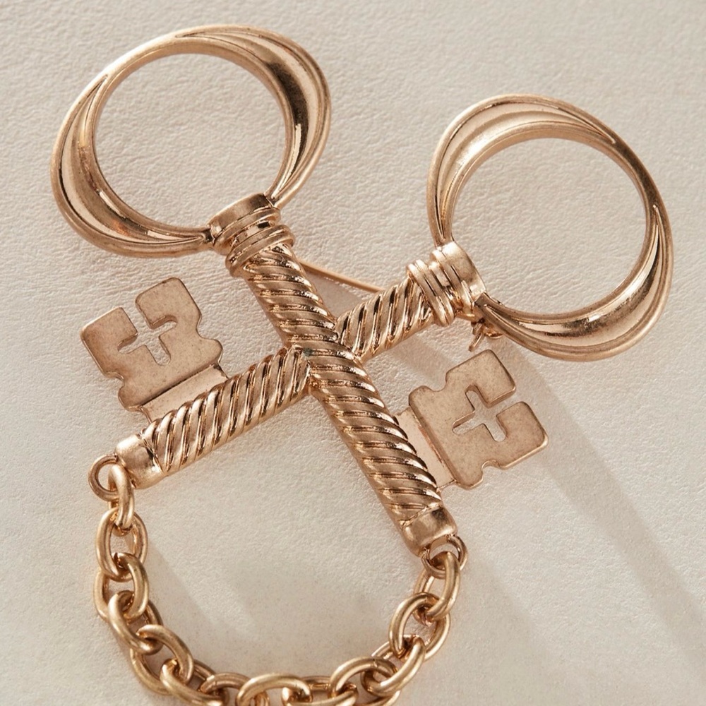 Free People Unlock Your Love Gold Pin